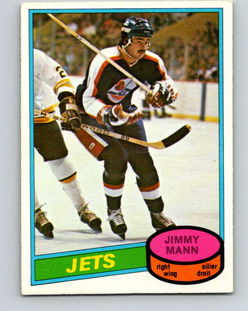 1980-81 O-Pee-Chee #353 Jimmy Mann  RC Rookie Winnipeg Jets  V40647