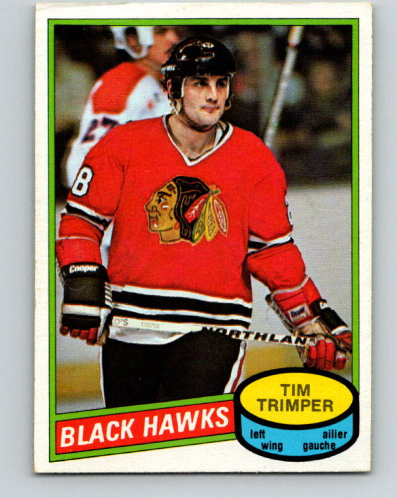 1980-81 O-Pee-Chee #357 Tim Trimper  RC Rookie Chicago Blackhawks  V40666