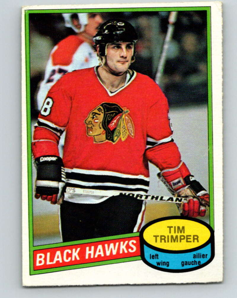 1980-81 O-Pee-Chee #357 Tim Trimper  RC Rookie Chicago Blackhawks  V40669