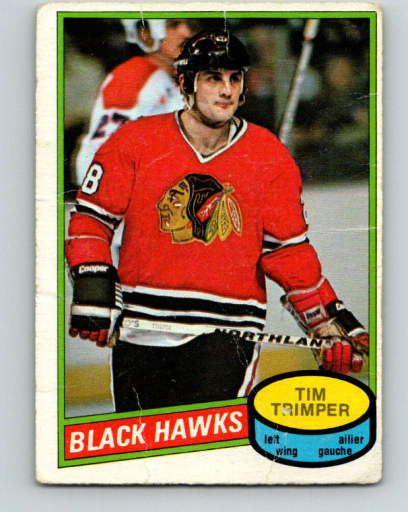 1980-81 O-Pee-Chee #357 Tim Trimper  RC Rookie Chicago Blackhawks  V40678