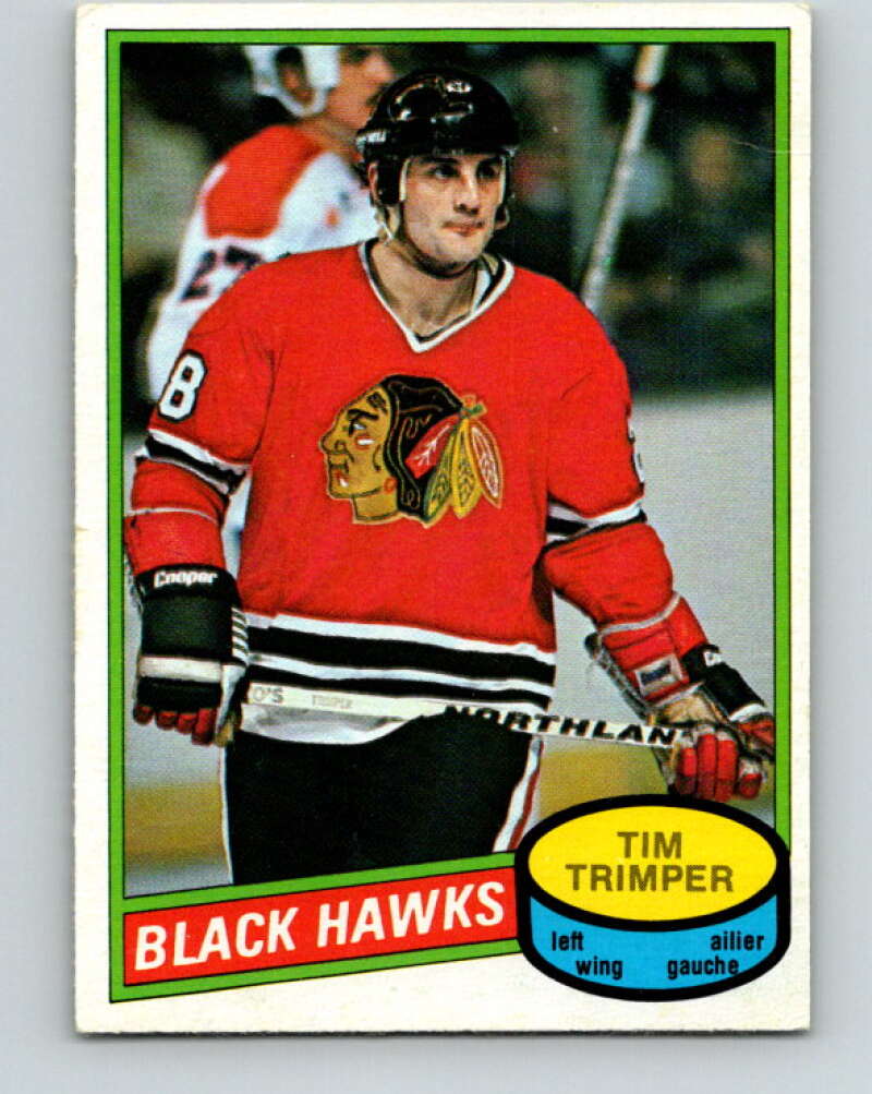 1980-81 O-Pee-Chee #357 Tim Trimper  RC Rookie Chicago Blackhawks  V40679
