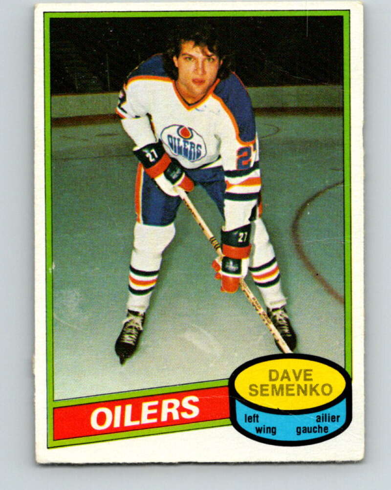 1980-81 O-Pee-Chee #360 Dave Semenko  Edmonton Oilers  V40693