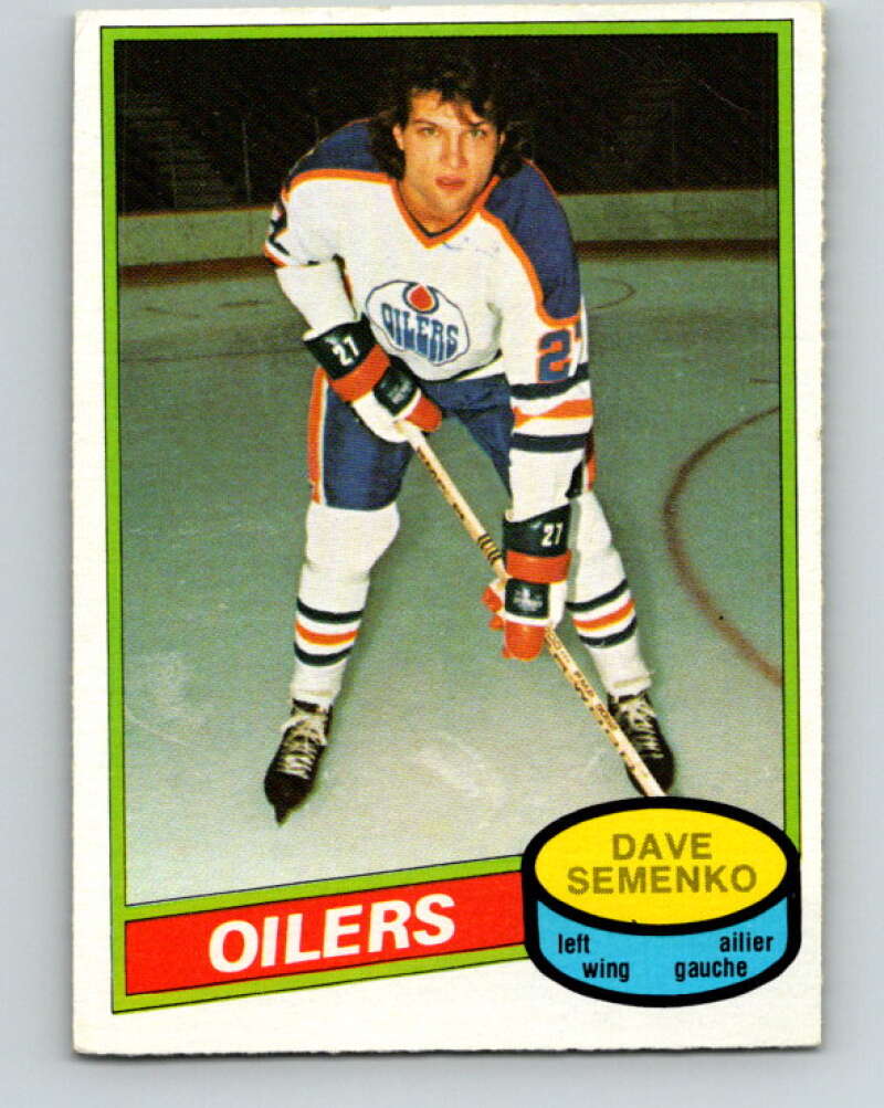 1980-81 O-Pee-Chee #360 Dave Semenko  Edmonton Oilers  V40694