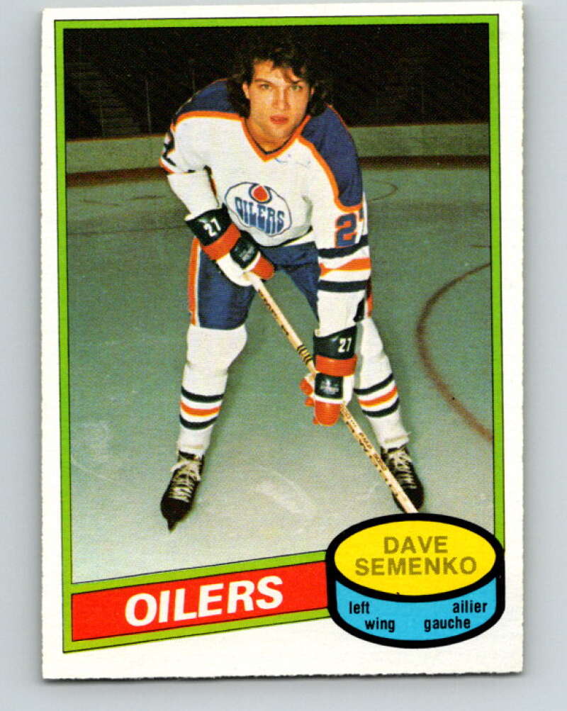 1980-81 O-Pee-Chee #360 Dave Semenko  Edmonton Oilers  V40697
