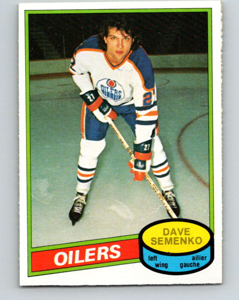 1980-81 O-Pee-Chee #360 Dave Semenko  Edmonton Oilers  V40698