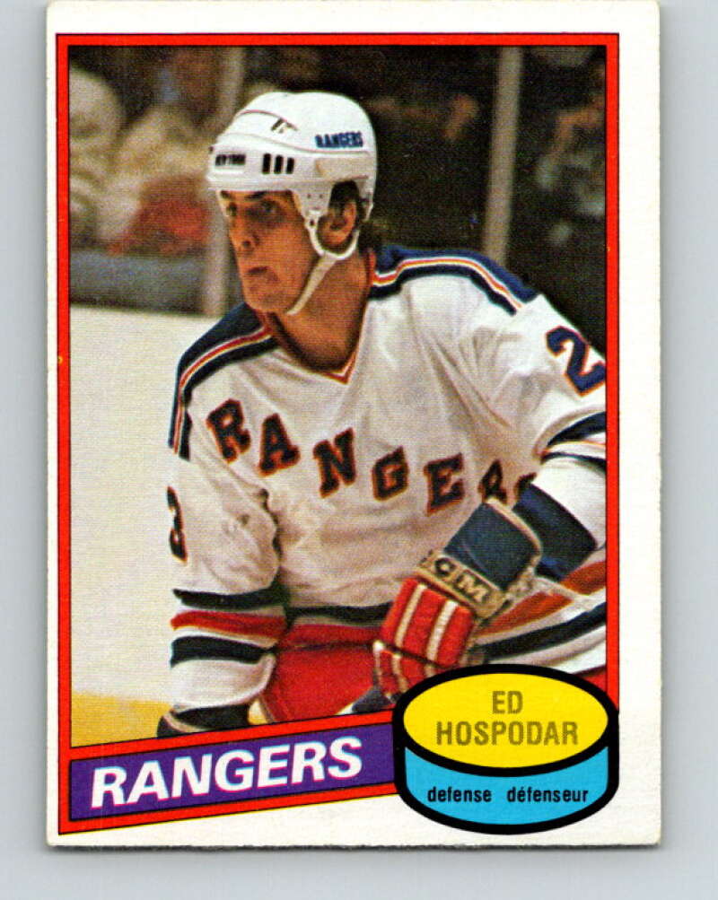 1980-81 O-Pee-Chee #366 Ed Hospodar  RC Rookie New York Rangers  V40762