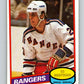 1980-81 O-Pee-Chee #366 Ed Hospodar  RC Rookie New York Rangers  V40764