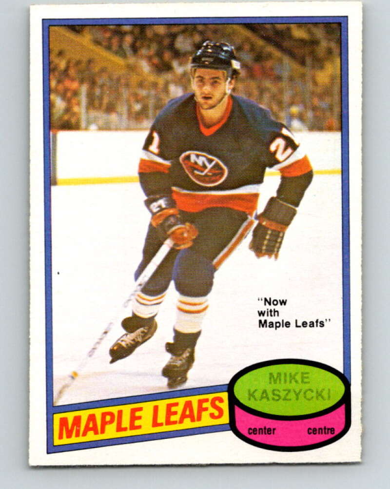 1980-81 O-Pee-Chee #371 Mike Kaszycki  Toronto Maple Leafs  V40816