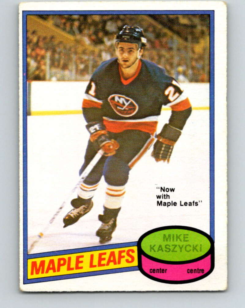 1980-81 O-Pee-Chee #371 Mike Kaszycki  Toronto Maple Leafs  V40819