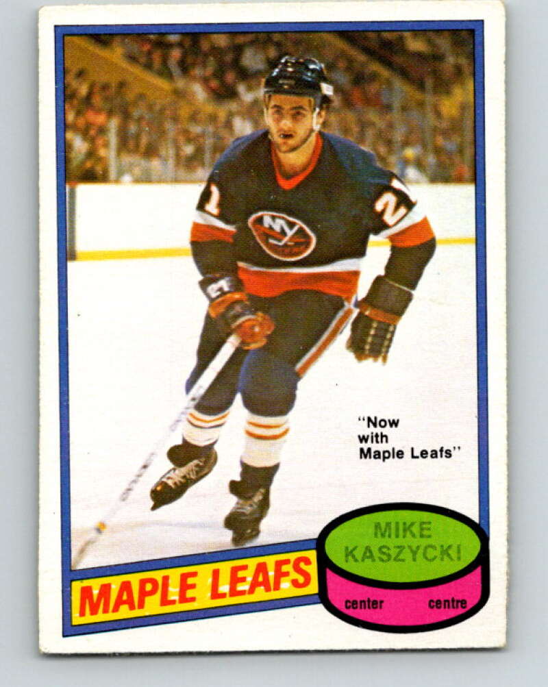 1980-81 O-Pee-Chee #371 Mike Kaszycki  Toronto Maple Leafs  V40821