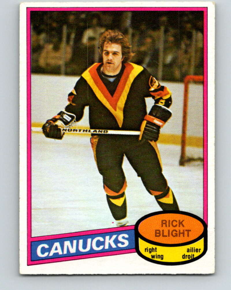 1980-81 O-Pee-Chee #372 Rick Blight  Vancouver Canucks  V40825