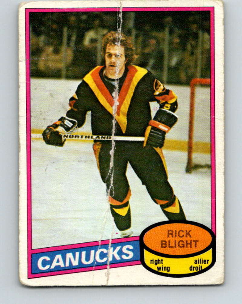 1980-81 O-Pee-Chee #372 Rick Blight  Vancouver Canucks  V40826
