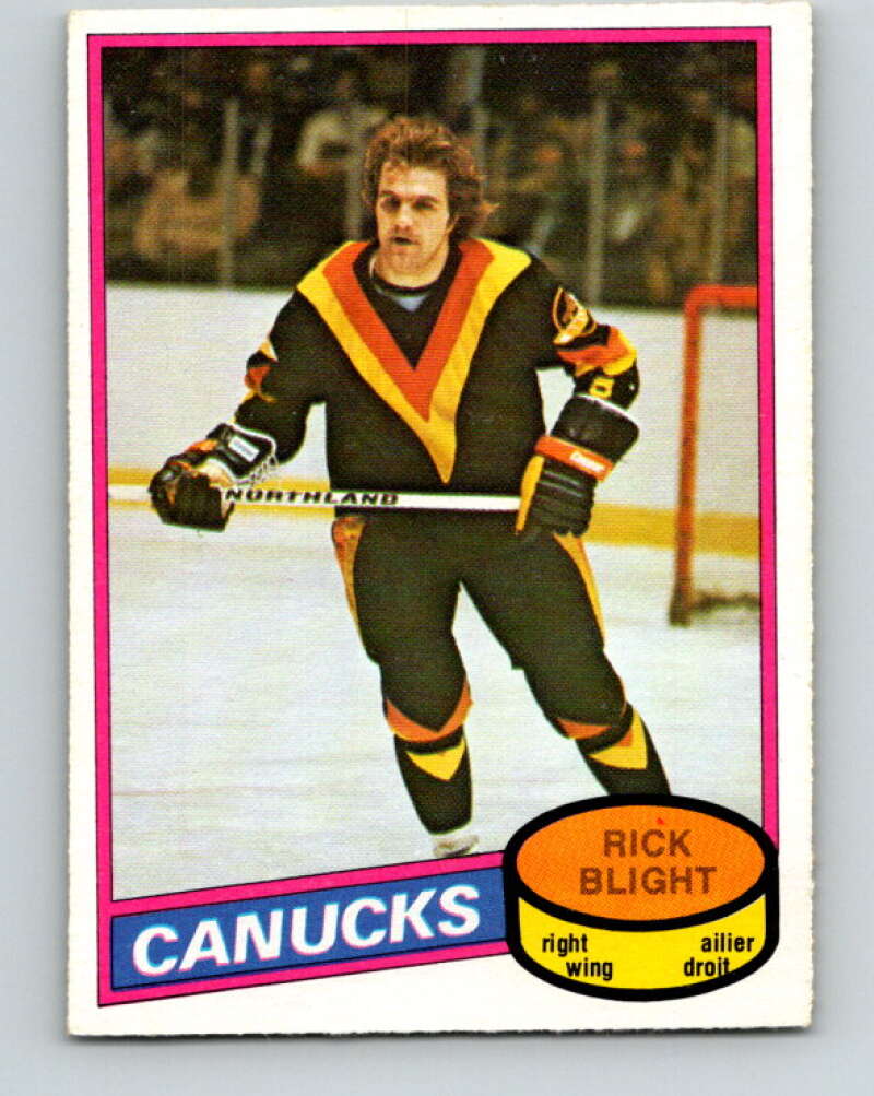 1980-81 O-Pee-Chee #372 Rick Blight  Vancouver Canucks  V40827