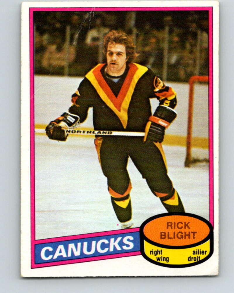 1980-81 O-Pee-Chee #372 Rick Blight  Vancouver Canucks  V40829