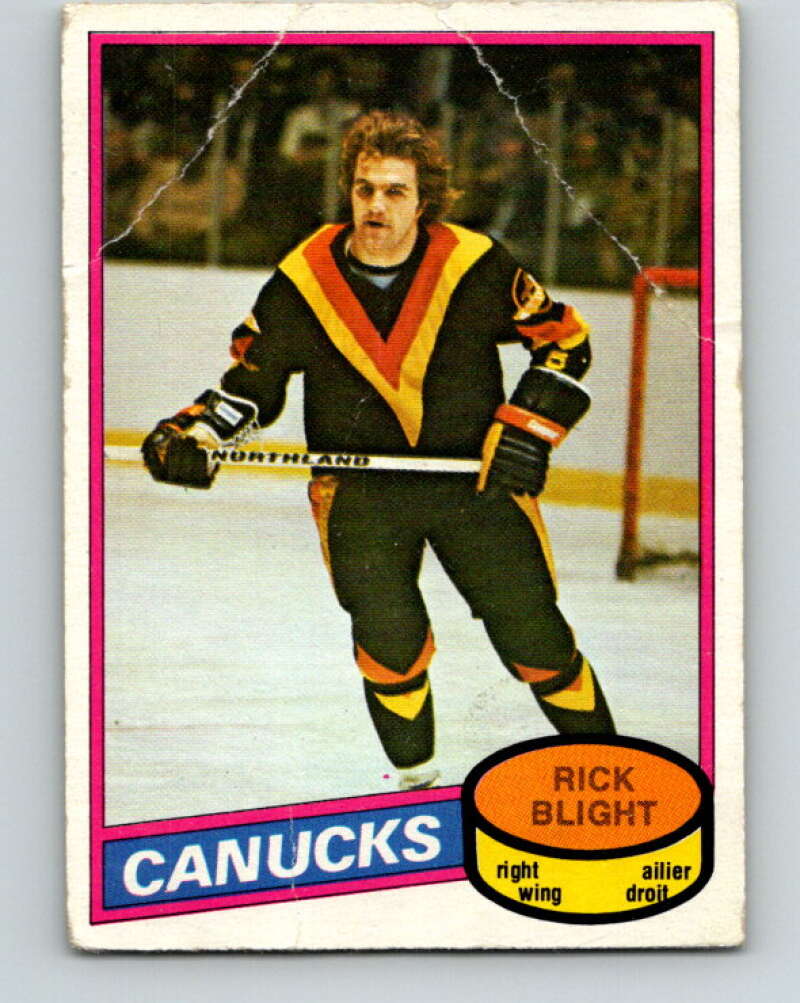 1980-81 O-Pee-Chee #372 Rick Blight  Vancouver Canucks  V40832
