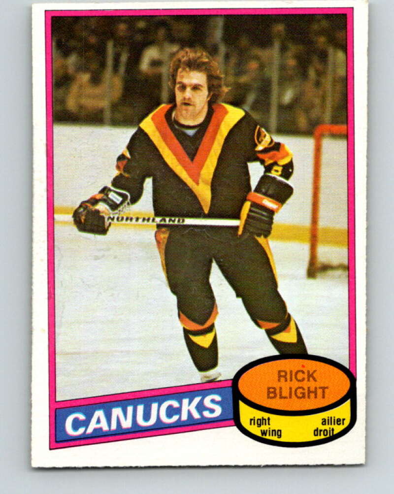 1980-81 O-Pee-Chee #372 Rick Blight  Vancouver Canucks  V40833