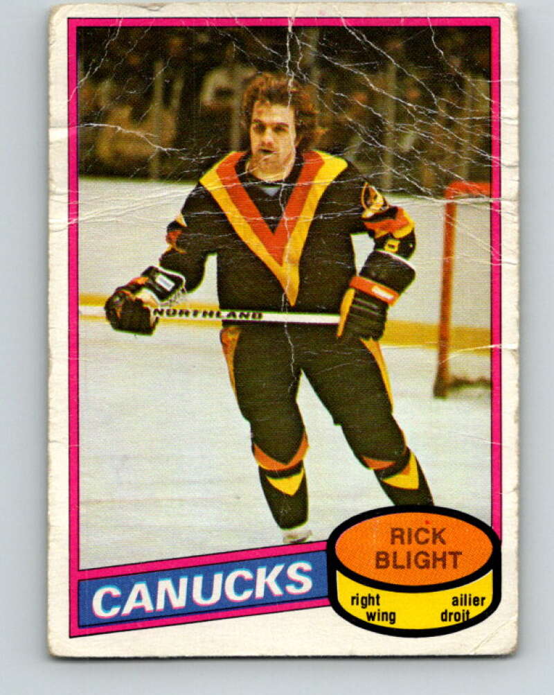 1980-81 O-Pee-Chee #372 Rick Blight  Vancouver Canucks  V40835