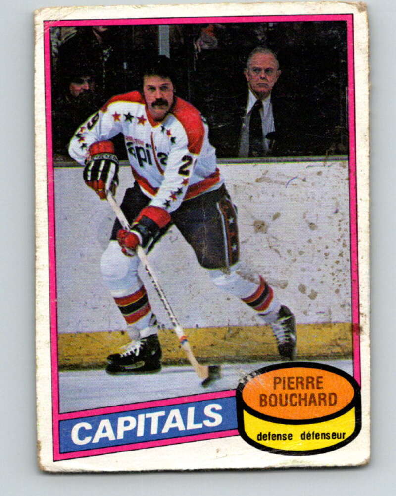 1980-81 O-Pee-Chee #373 Pierre Bouchard  Washington Capitals  V40836
