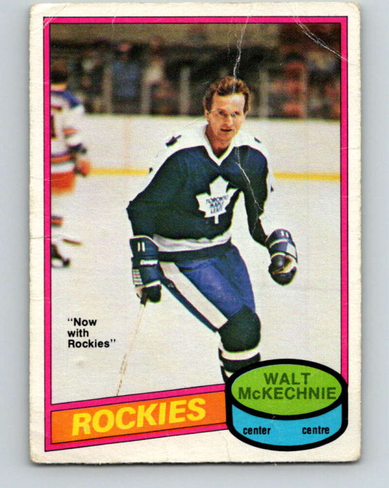 1980-81 O-Pee-Chee #378 Walt McKechnie  Colorado Rockies  V40901