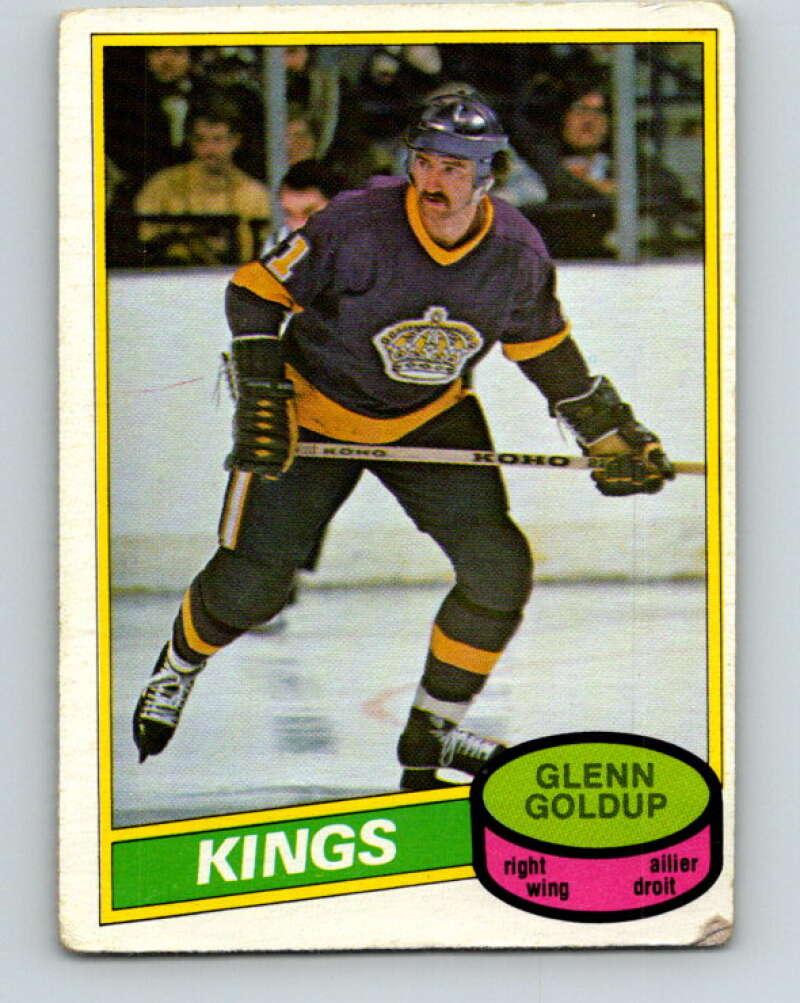 1980-81 O-Pee-Chee #382 Glenn Goldup  Los Angeles Kings  V40938