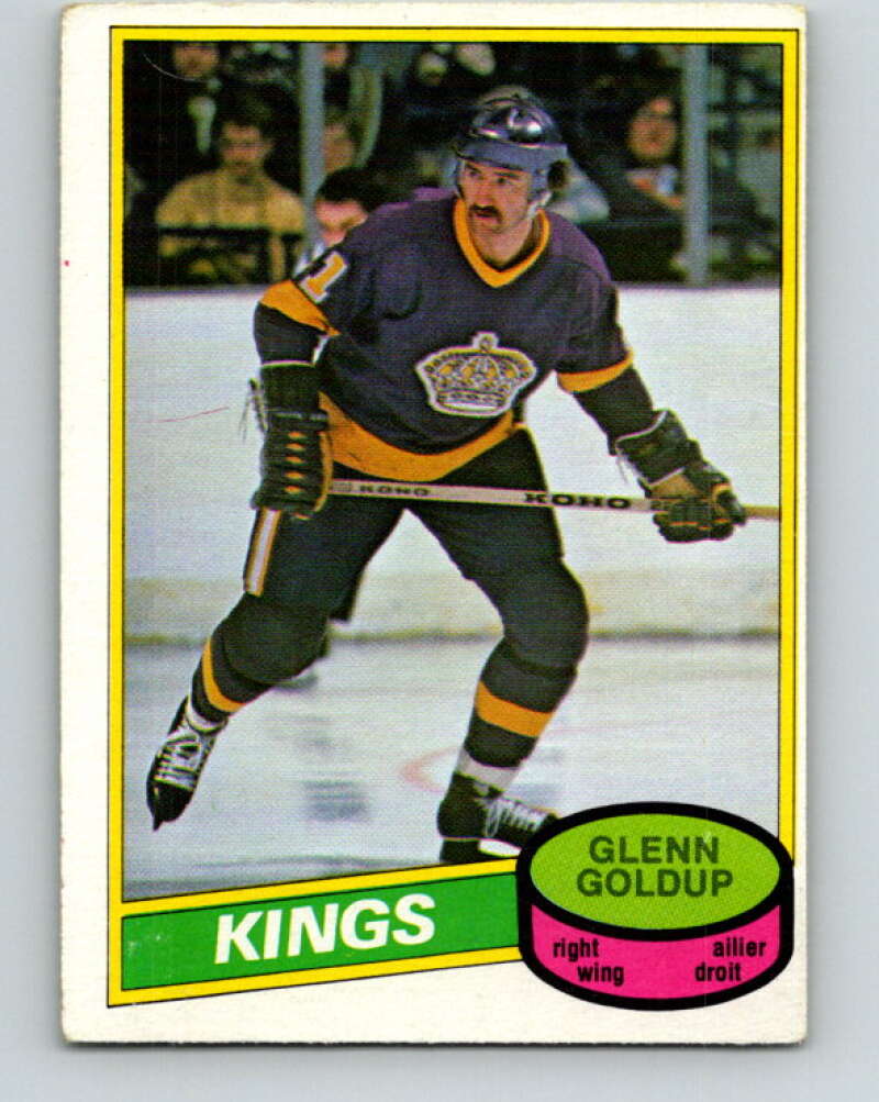 1980-81 O-Pee-Chee #382 Glenn Goldup  Los Angeles Kings  V40940
