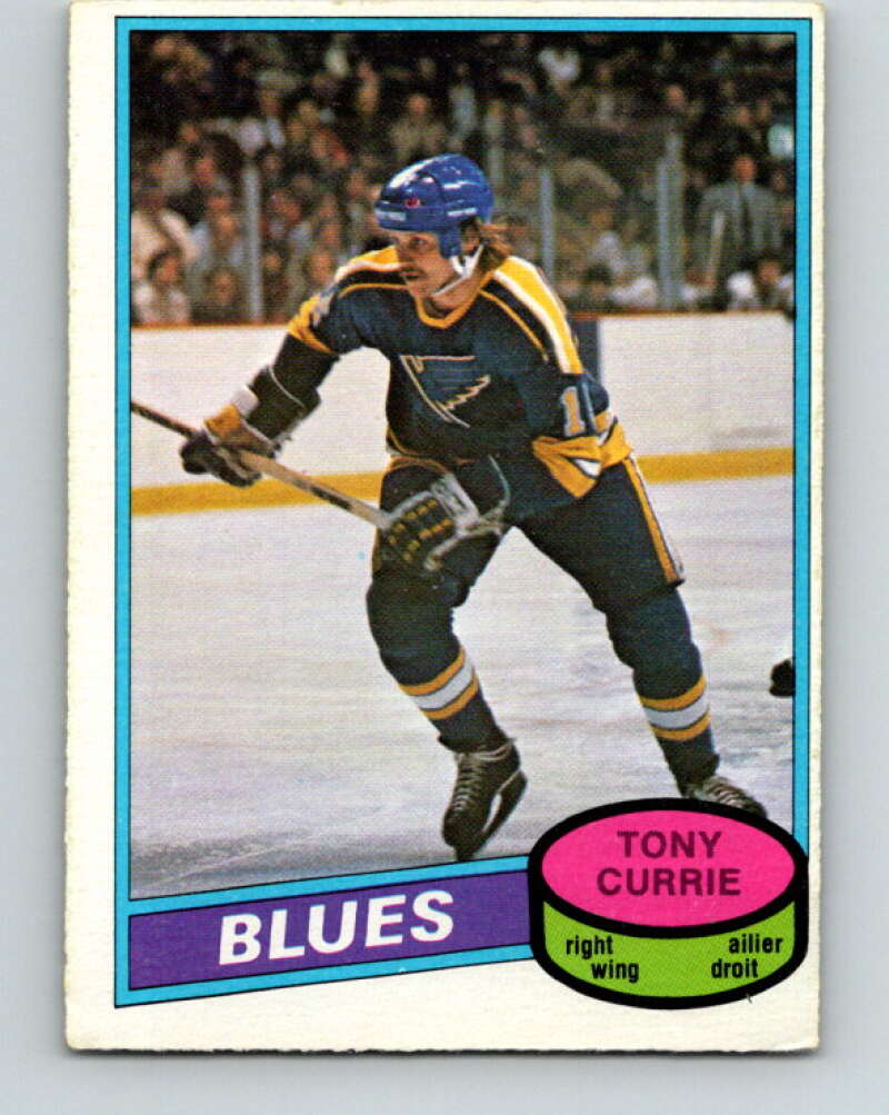 1980-81 O-Pee-Chee #384 Tony Currie  RC Rookie St. Louis Blues  V40962