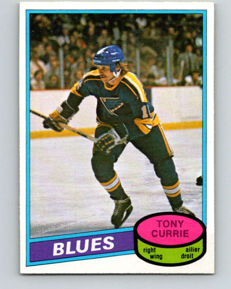 1980-81 O-Pee-Chee #384 Tony Currie  RC Rookie St. Louis Blues  V40965