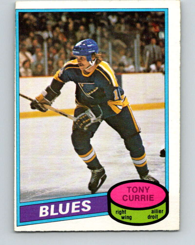 1980-81 O-Pee-Chee #384 Tony Currie  RC Rookie St. Louis Blues  V40967