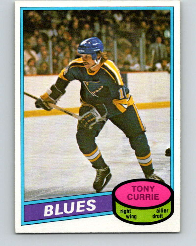 1980-81 O-Pee-Chee #384 Tony Currie  RC Rookie St. Louis Blues  V40969