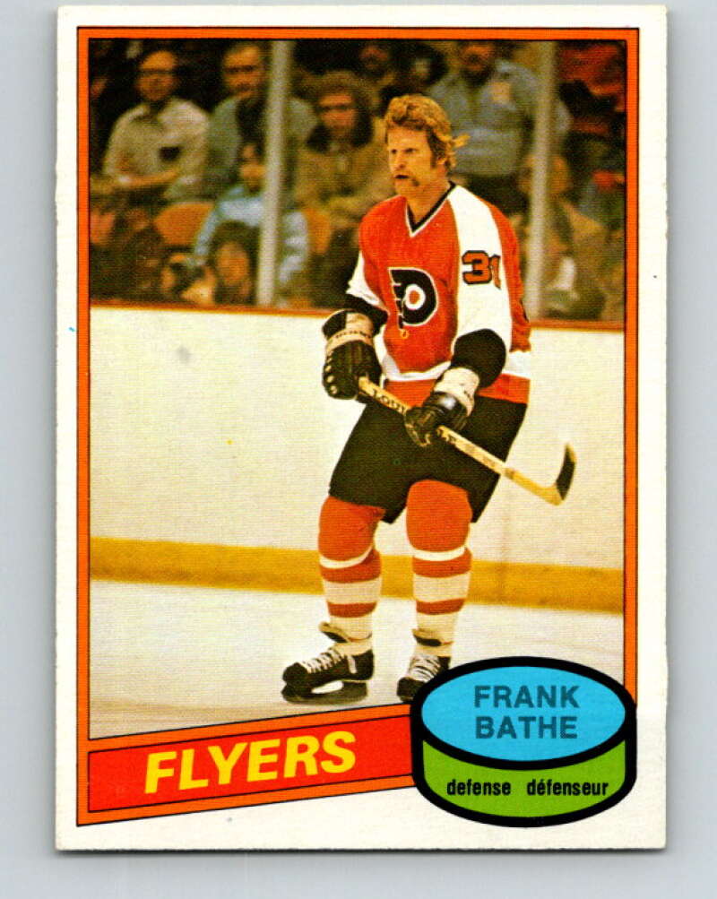1980-81 O-Pee-Chee #389 Frank Bathe  RC Rookie Philadelphia Flyers  V40995