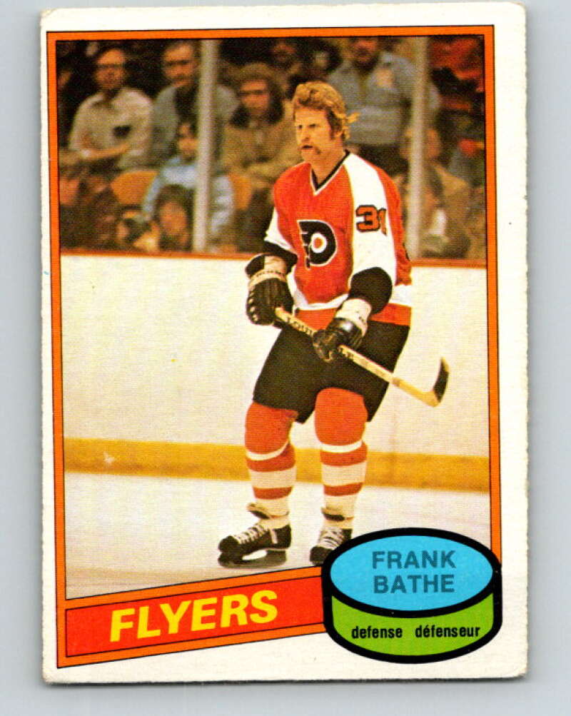 1980-81 O-Pee-Chee #389 Frank Bathe  RC Rookie Philadelphia Flyers  V40996