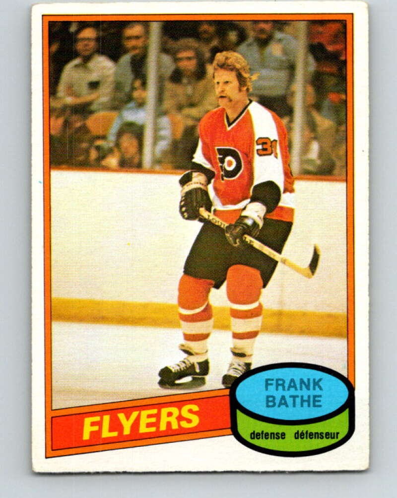 1980-81 O-Pee-Chee #389 Frank Bathe  RC Rookie Philadelphia Flyers  V41002