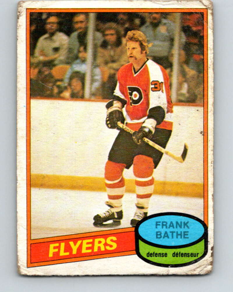1980-81 O-Pee-Chee #389 Frank Bathe  RC Rookie Philadelphia Flyers  V41003