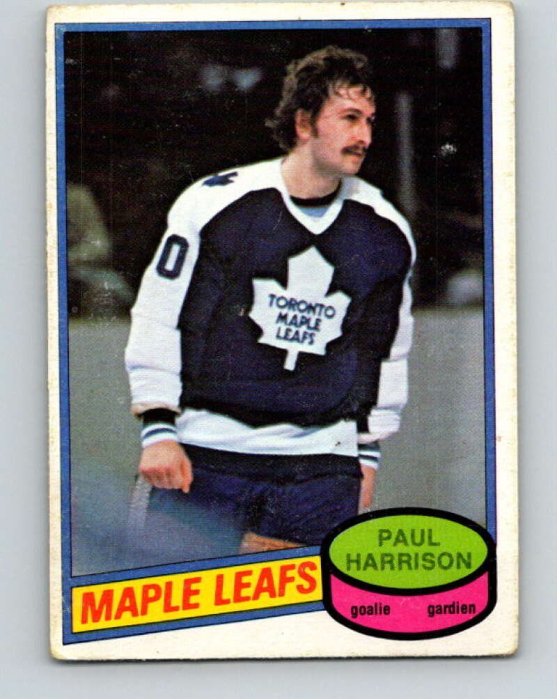 1980-81 O-Pee-Chee #391 Paul Harrison  Toronto Maple Leafs  V41022