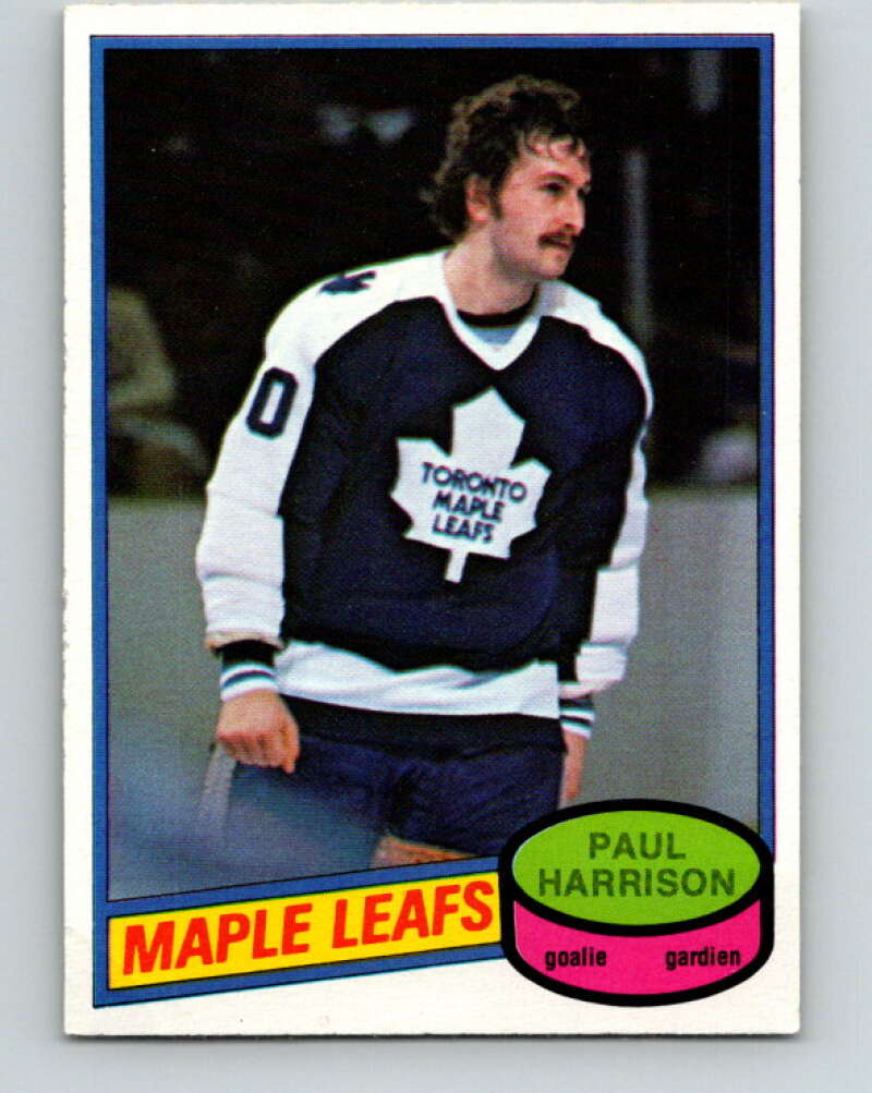 1980-81 O-Pee-Chee #391 Paul Harrison  Toronto Maple Leafs  V41026