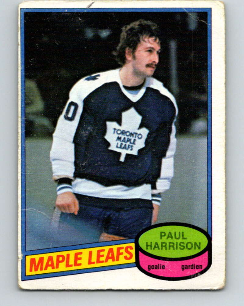 1980-81 O-Pee-Chee #391 Paul Harrison  Toronto Maple Leafs  V41028