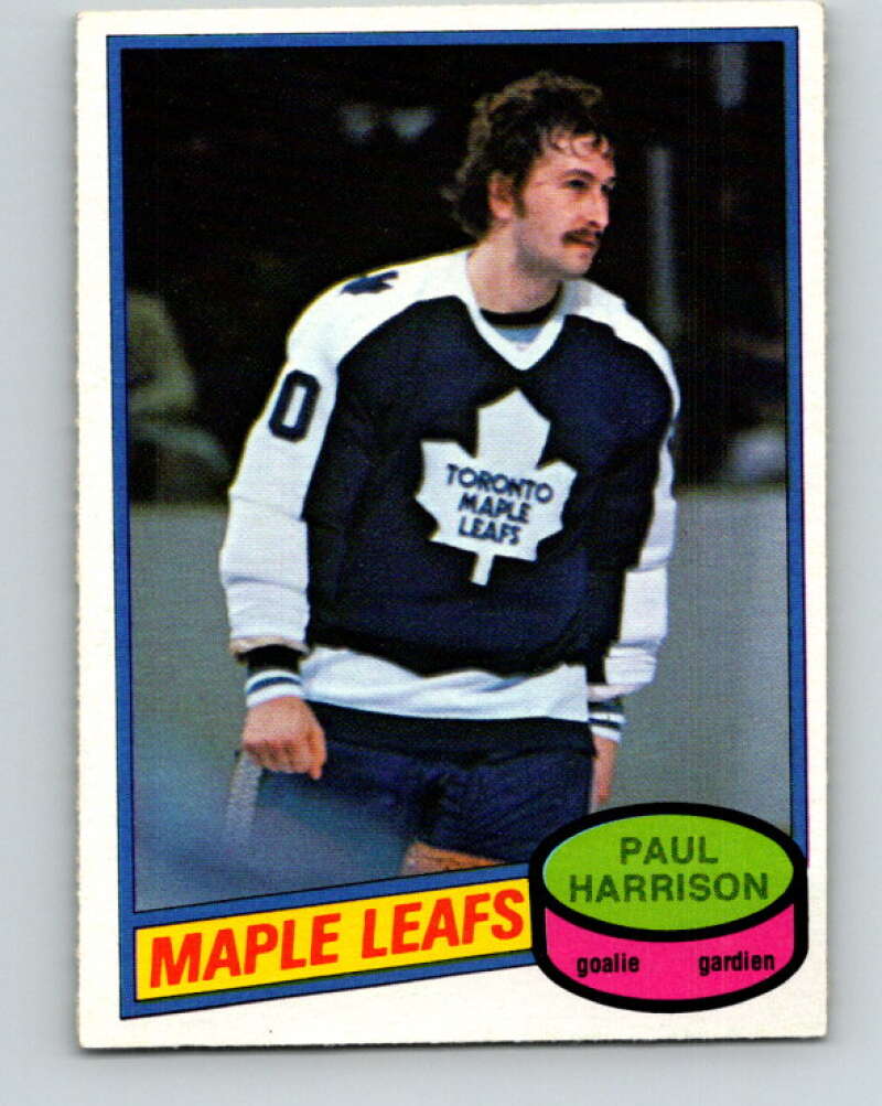 1980-81 O-Pee-Chee #391 Paul Harrison  Toronto Maple Leafs  V41032