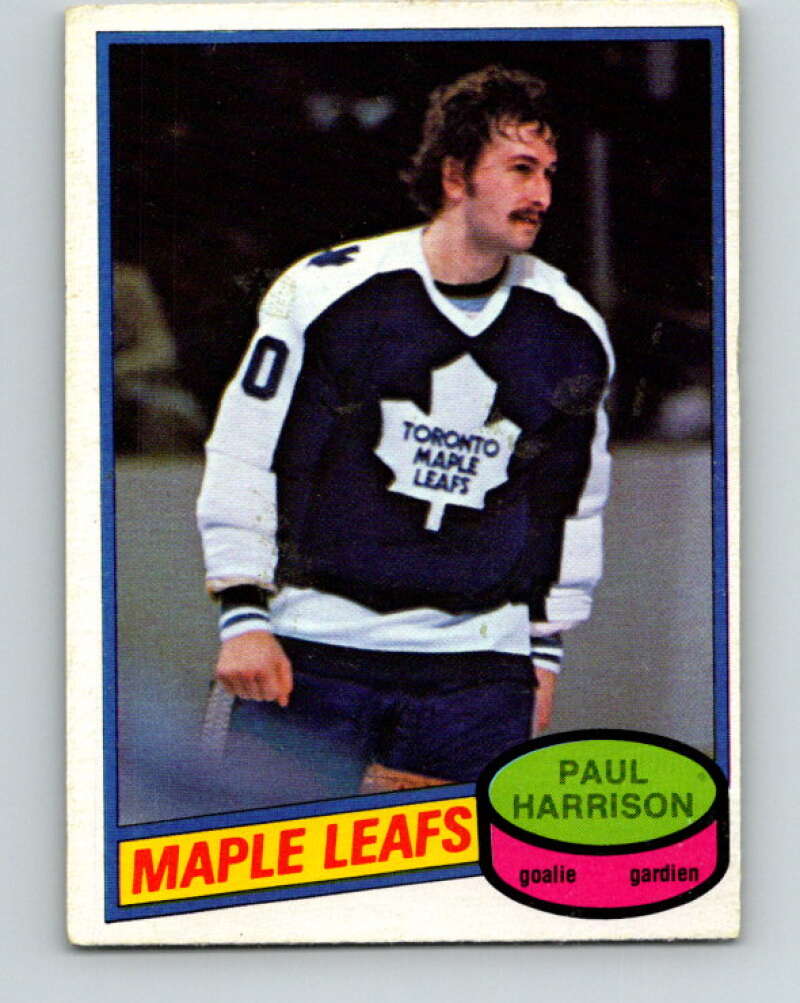1980-81 O-Pee-Chee #391 Paul Harrison  Toronto Maple Leafs  V41033