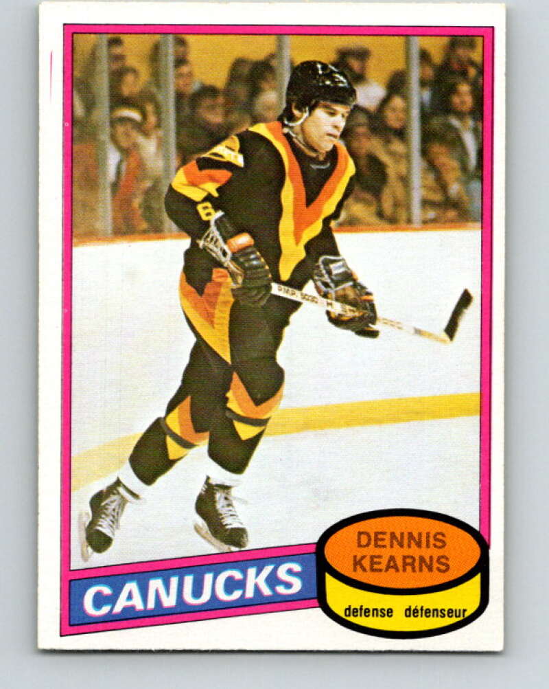 1980-81 O-Pee-Chee #392 Dennis Kearns  Vancouver Canucks  V41037