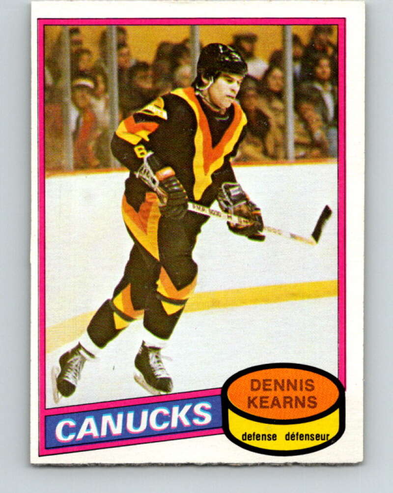 1980-81 O-Pee-Chee #392 Dennis Kearns  Vancouver Canucks  V41039