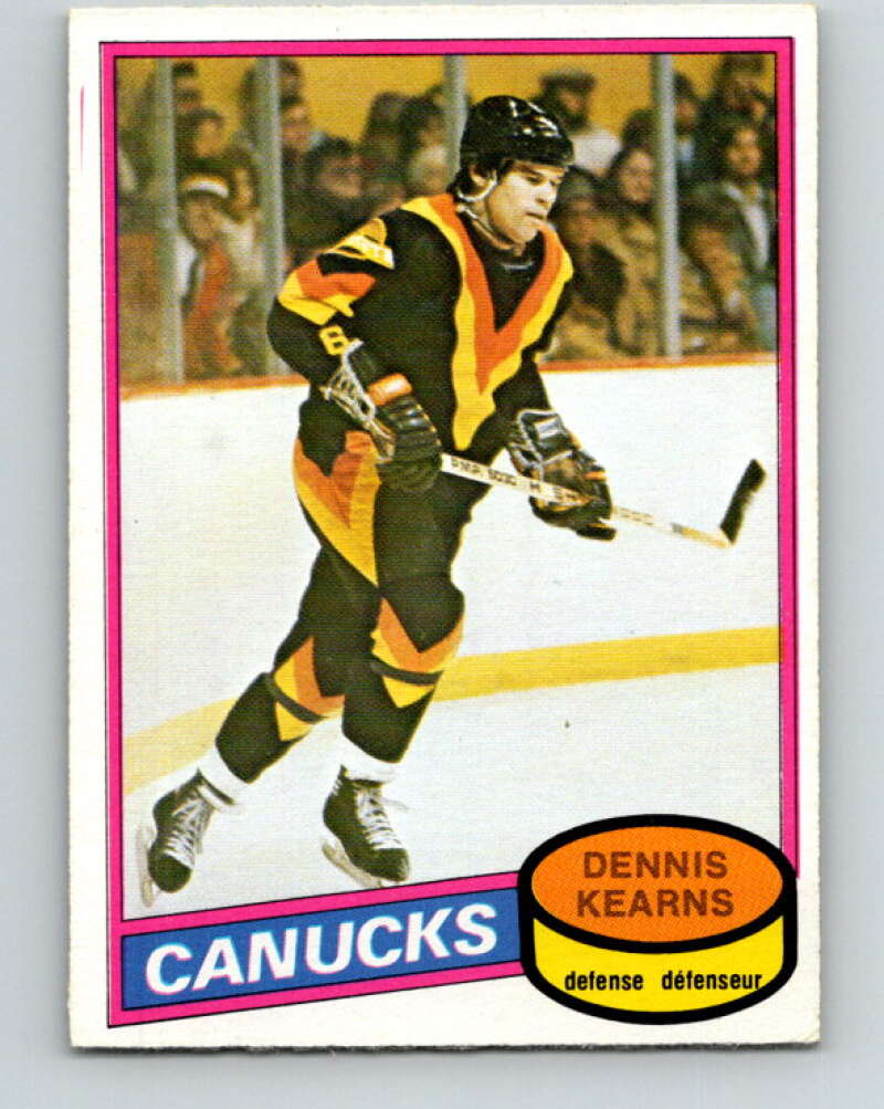 1980-81 O-Pee-Chee #392 Dennis Kearns  Vancouver Canucks  V41040