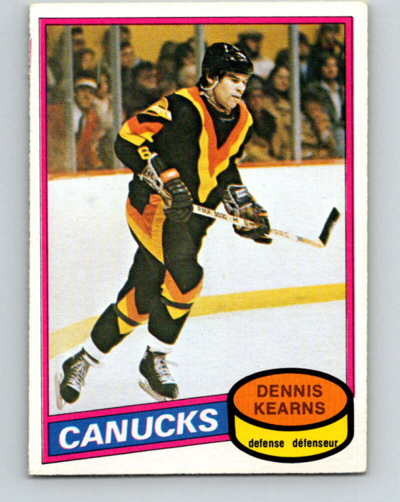 1980-81 O-Pee-Chee #392 Dennis Kearns  Vancouver Canucks  V41044