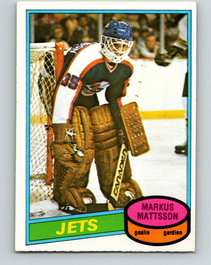1980-81 O-Pee-Chee #394 Markus Mattsson  RC Rookie Winnipeg Jets  V41056