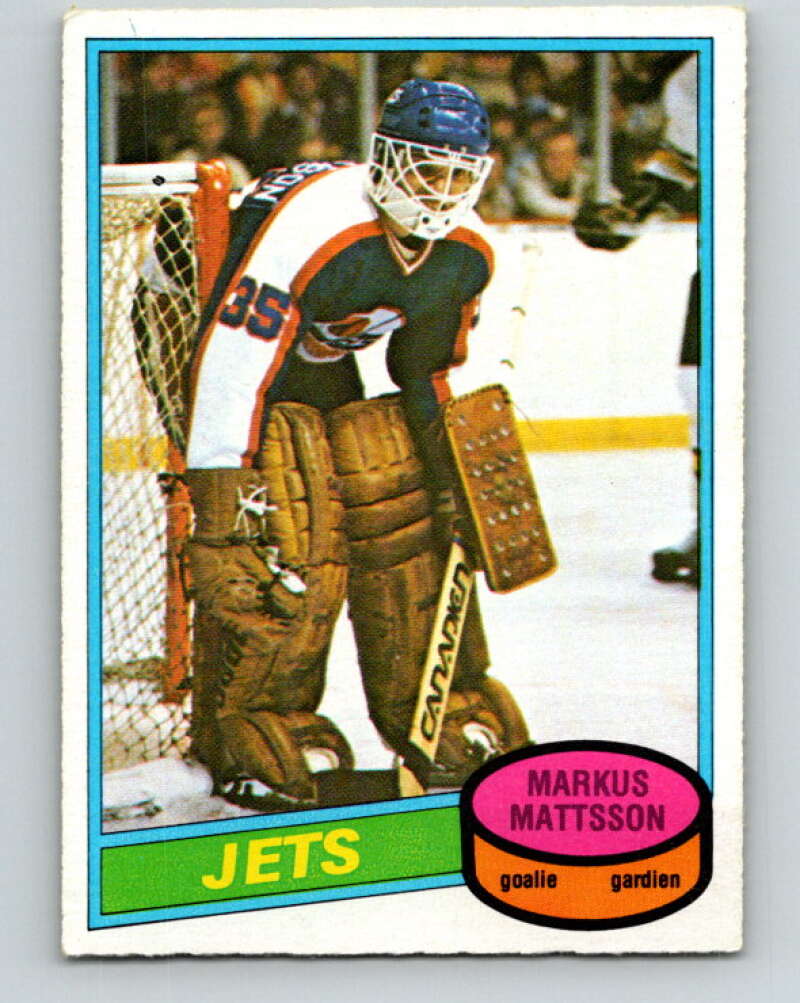 1980-81 O-Pee-Chee #394 Markus Mattsson  RC Rookie Winnipeg Jets  V41057