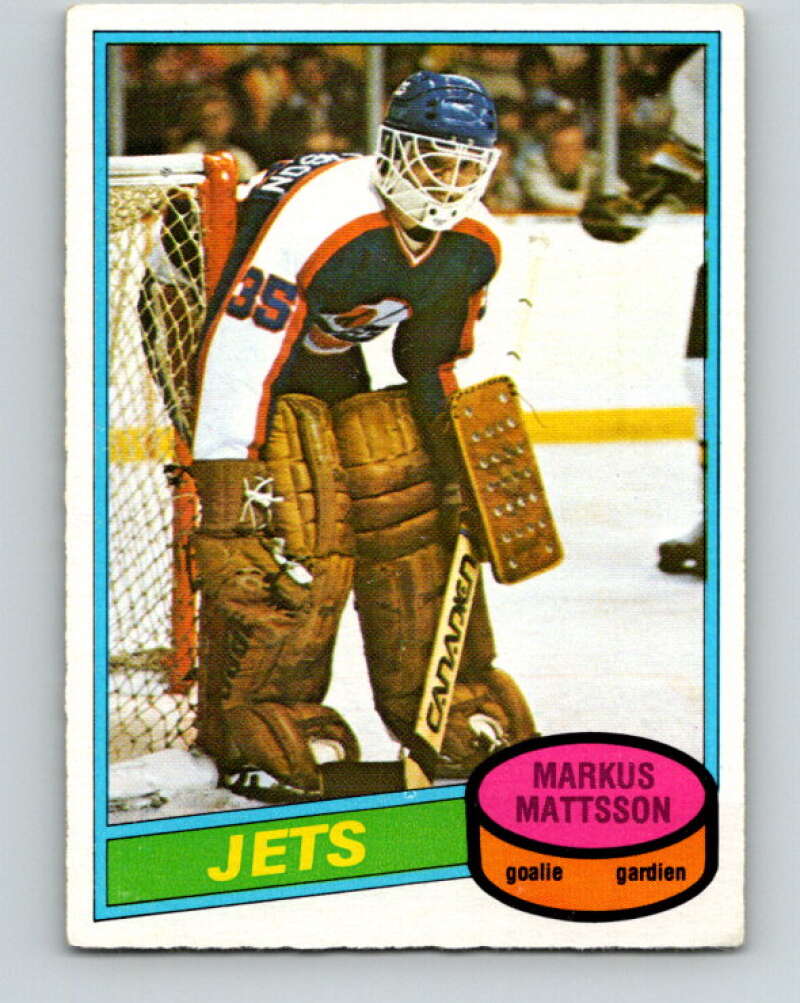 1980-81 O-Pee-Chee #394 Markus Mattsson  RC Rookie Winnipeg Jets  V41060