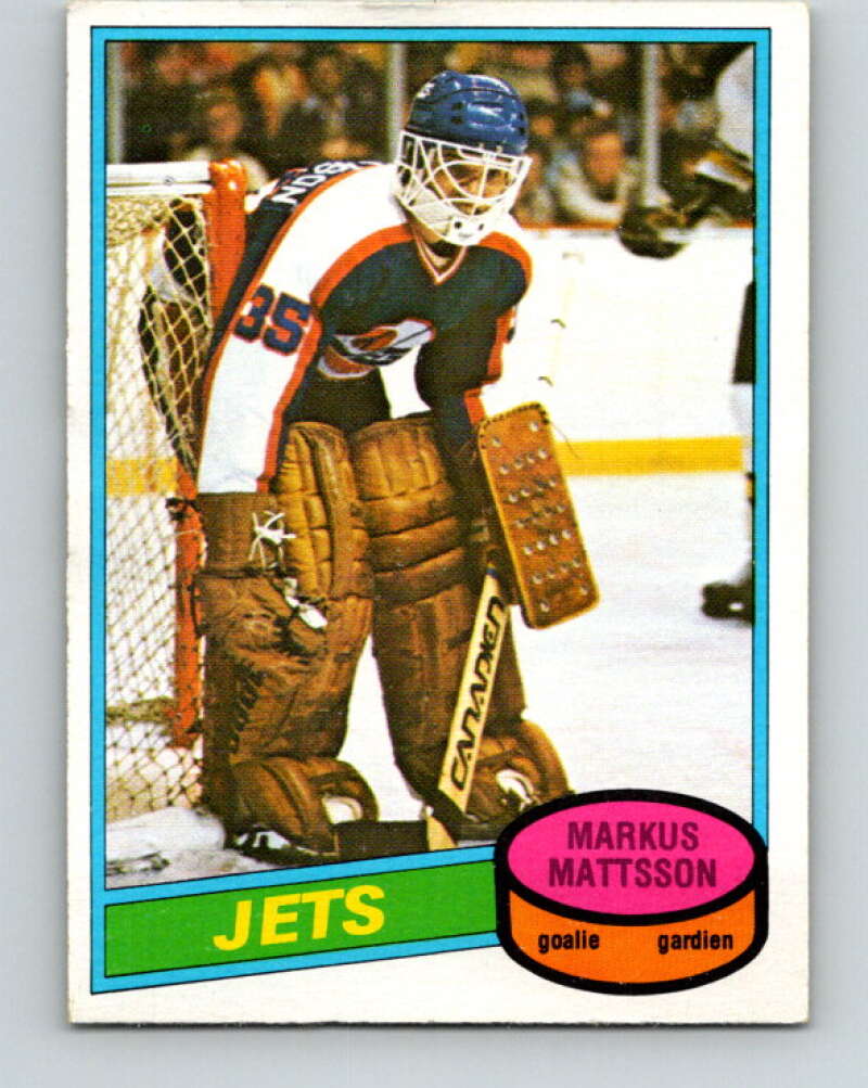 1980-81 O-Pee-Chee #394 Markus Mattsson  RC Rookie Winnipeg Jets  V41063
