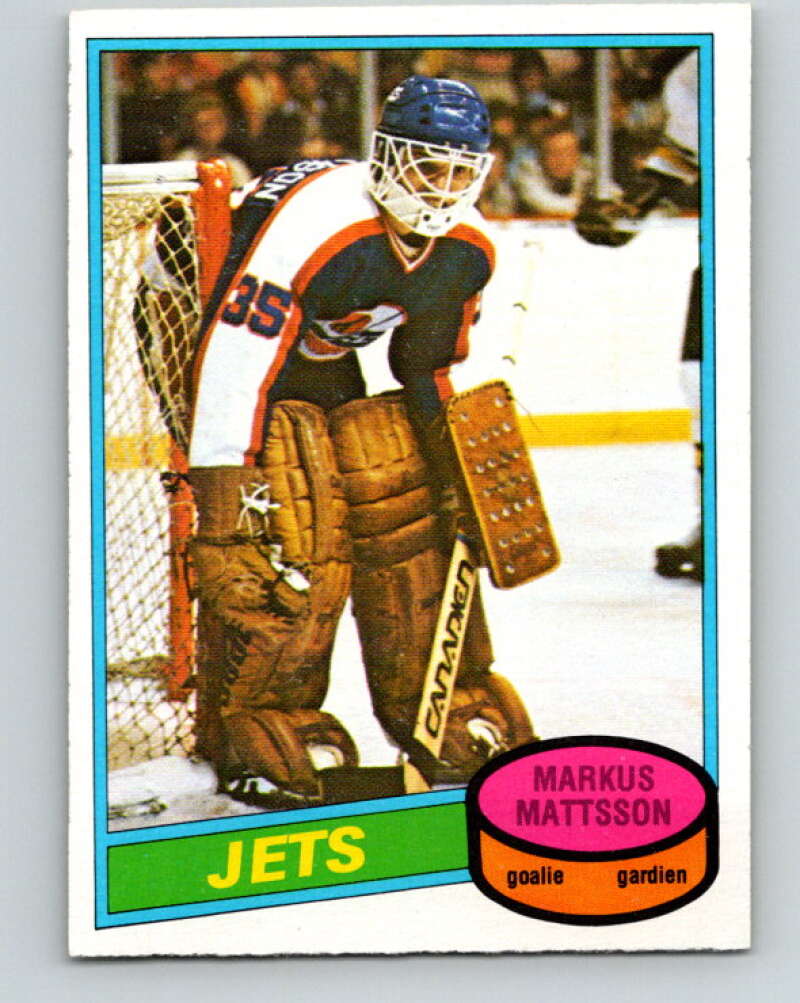 1980-81 O-Pee-Chee #394 Markus Mattsson  RC Rookie Winnipeg Jets  V41064