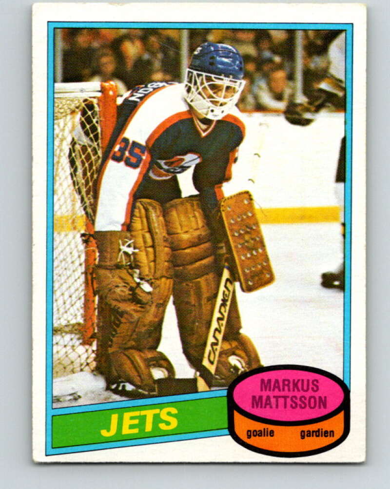 1980-81 O-Pee-Chee #394 Markus Mattsson  RC Rookie Winnipeg Jets  V41065
