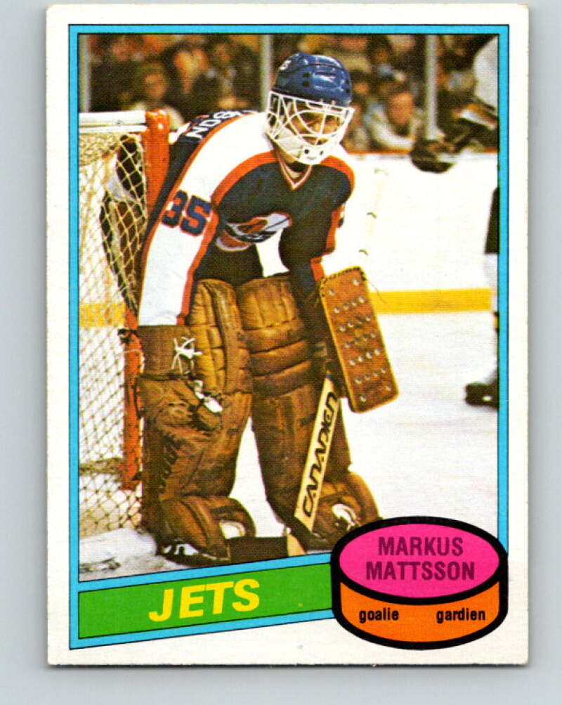 1980-81 O-Pee-Chee #394 Markus Mattsson  RC Rookie Winnipeg Jets  V41067