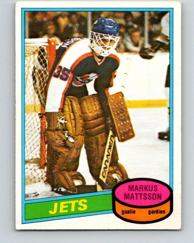 1980-81 O-Pee-Chee #394 Markus Mattsson  RC Rookie Winnipeg Jets  V41069